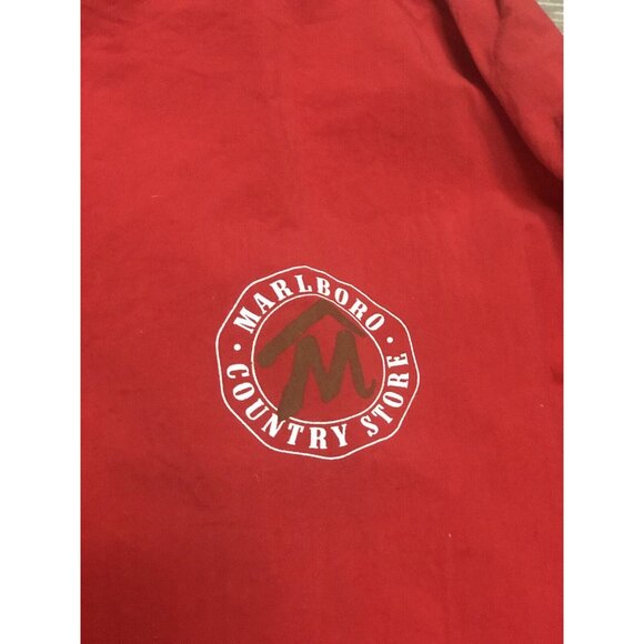 Vintage Marlboro Jacket‎ Men Adult XL Red Windbreaker Nylon Hooded Taiwan 90’s - Picture 2 of 6